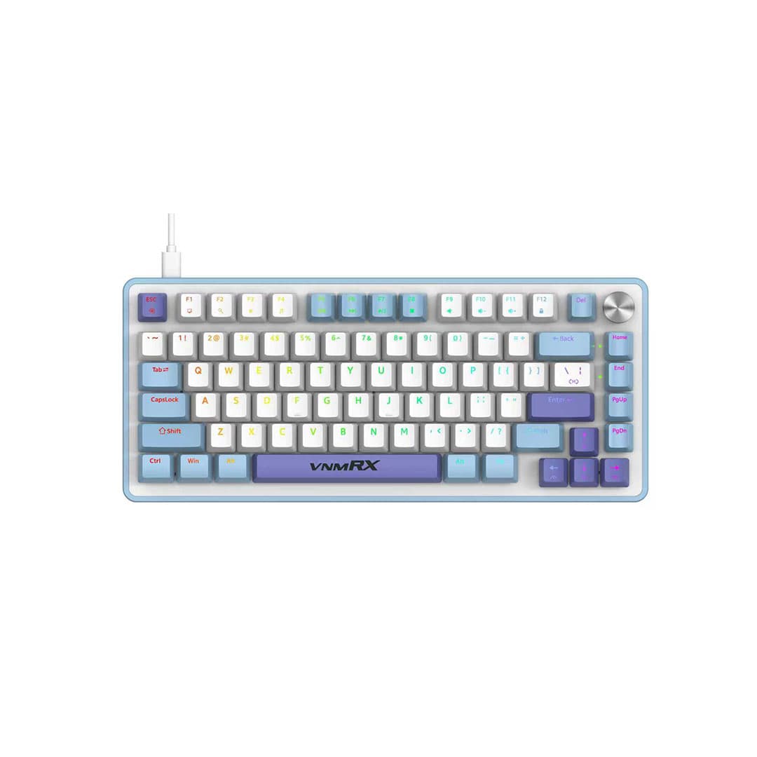 KEYBOARD VENOMRX BIONIC MECHANICAL KEYBOARD 75% WIRED RGB & METAL KNOB