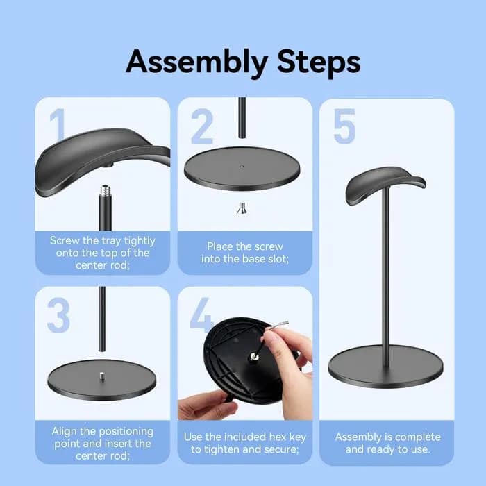 VENTION HEADPHONE STAND PREMIUM U-SHAPE GANTUNGAN - KSOB0
