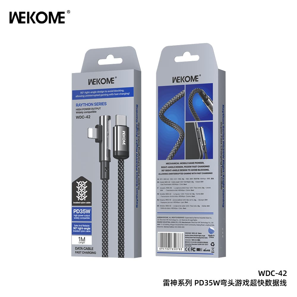 WEKOME DATA CABLE FAST CHARGING RAYTHON SERIES WDC-42 PD35W 1M LENGTH