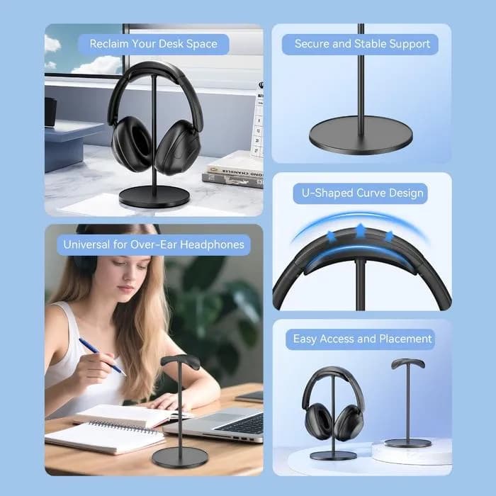 VENTION HEADPHONE STAND PREMIUM U-SHAPE GANTUNGAN - KSOB0