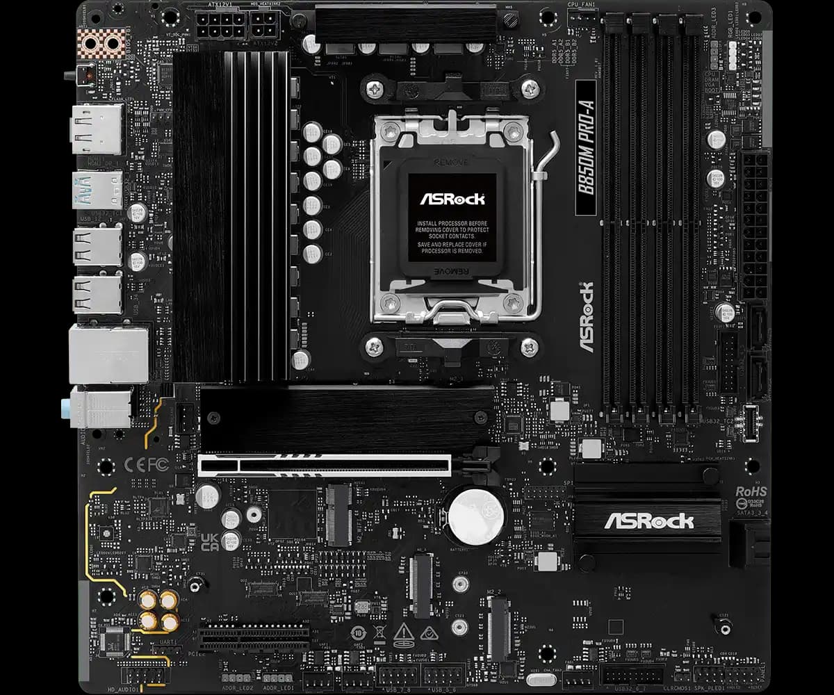 MOTHERBOARD ASROCK B850M PRO-A AM5 DDR5 - mATX