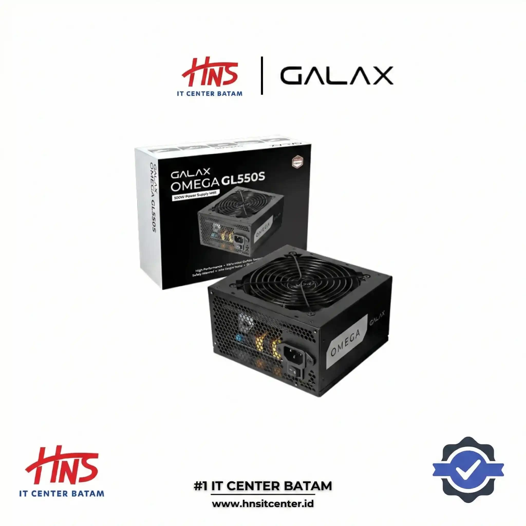 POWER SUPPLY GALAX OMEGA GL550S 550W 80+ BRONZE - NON MODULAR