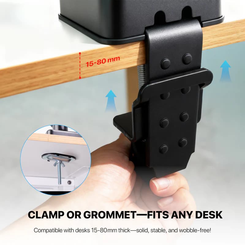 BRACKET MONITOR FANTECH WORKSTATION MBS1 SINGLE-ARM 90 DEGREE TILT