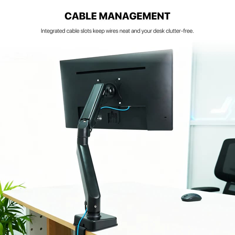 BRACKET MONITOR FANTECH WORKSTATION MBS1 SINGLE-ARM 90 DEGREE TILT