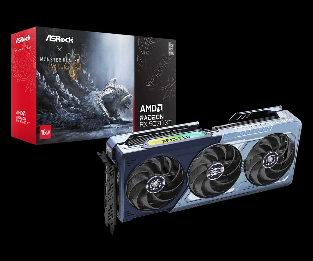 VGA CARD ASROCK MONSTER HUNTER WILDS EDITION RX 9070 XT 16GB GDDR6
