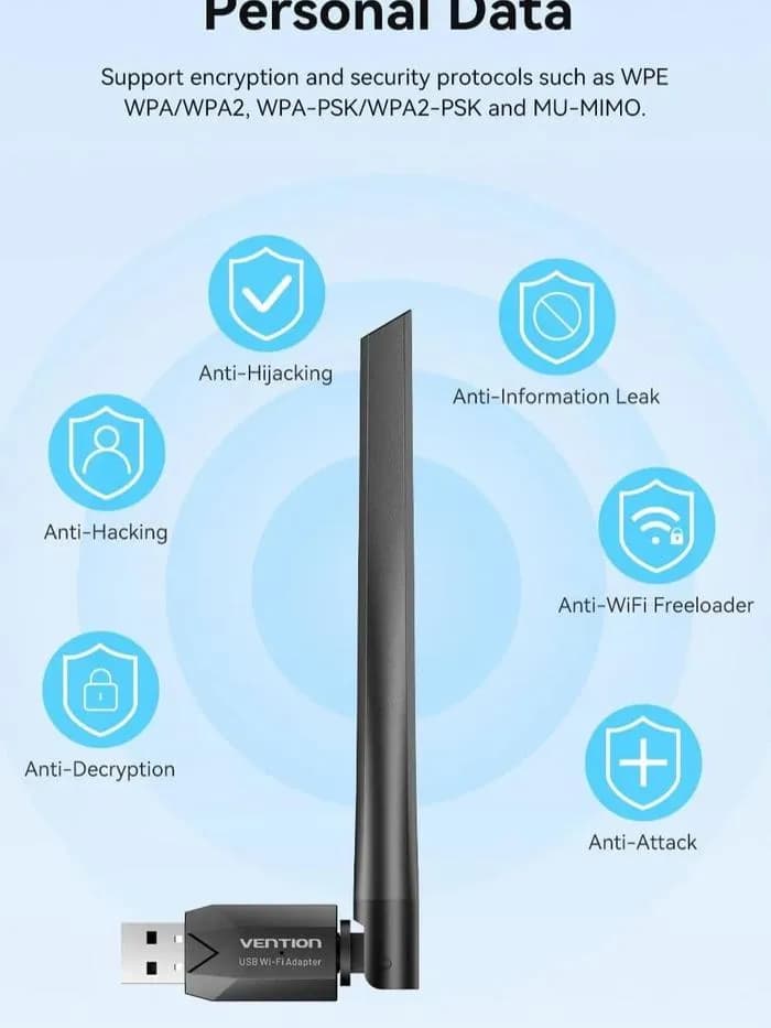 VENTION USB AC650 WI-FI DUAL BAND NETWORK WITH BLUETOOTH - KDUB0