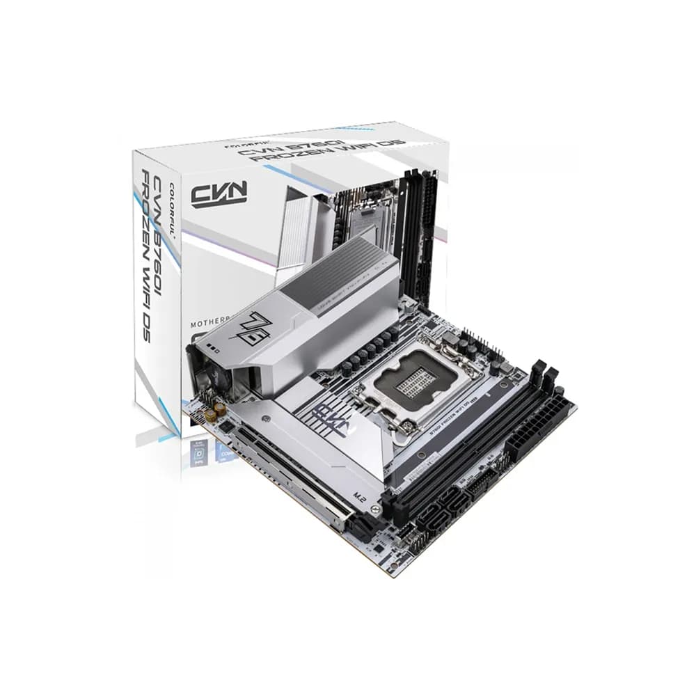 MOTHERBOARD COLORFUL CVN B760I FROZEN WIFI D5 V20 LGA1700 DDR5 - mITX