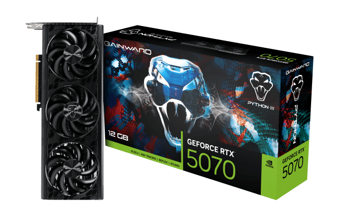 VGA CARD GAINWARD PYTHON III RTX 5070 12GB GDDR7