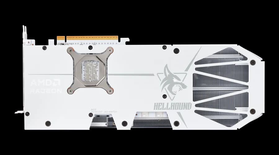 VGA CARD POWERCOLOR HELLHOUND SPECTRAL WHITE RX 9070 XT 16GB GDDR6
