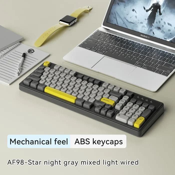 KEYBOARD AJAZZ AF98 MEMBRANE KEYBOARD WIRED OFFICE RGB
