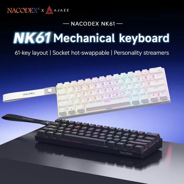 KEYBOARD AJAZZ x NACODEX NK61 WIRED MECHANICAL KEYBOARD 61%