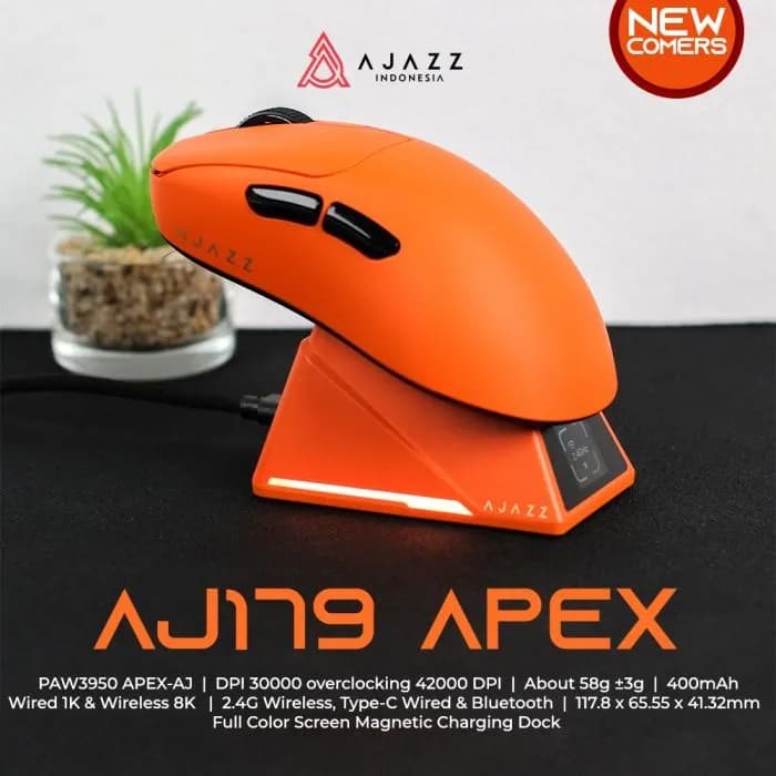 MOUSE AJAZZ AJ179 APEX GAMING MOUSE 8K TRI MODE PAW 3950