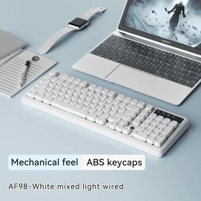 KEYBOARD AJAZZ AF98 MEMBRANE KEYBOARD WIRED OFFICE RGB