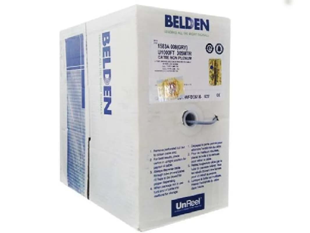 KABEL LAN BELDEN CAT5E NON PLENUM 1593A 008 GRAY U1000FT