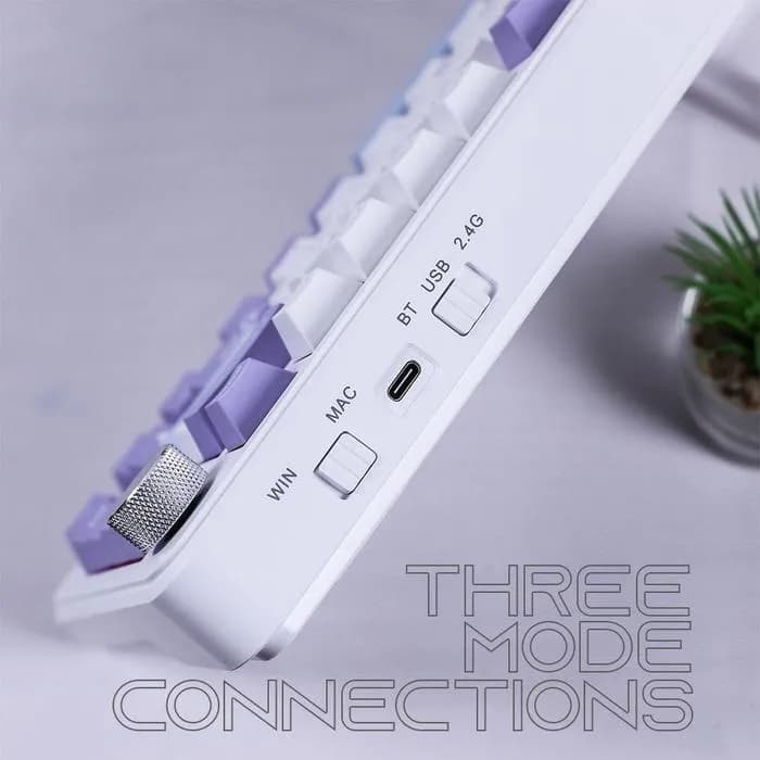 KEYBOARD AJAZZ AK820 MAX 75% MECHANICAL KEYBOARD TRI-MODES RGB VOLUME KNOB