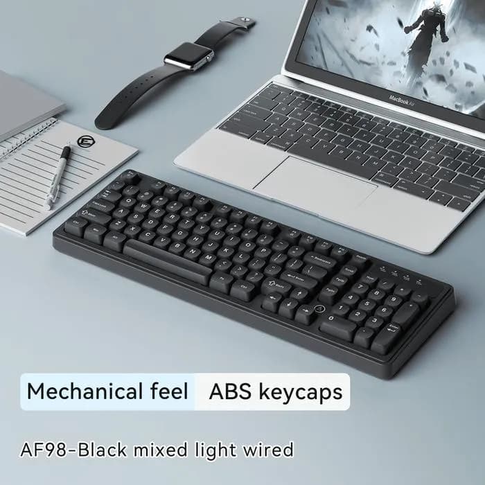 KEYBOARD AJAZZ AF98 MEMBRANE KEYBOARD WIRED OFFICE RGB