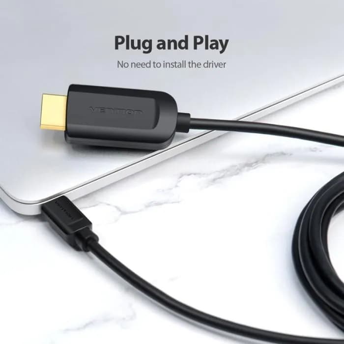 VENTION HDMI TO TYPE-C CABLE AUDIO VIDEO CONVERTER 4K ULTRA 1.5m-2m - (CGUBG - CGUBH)
