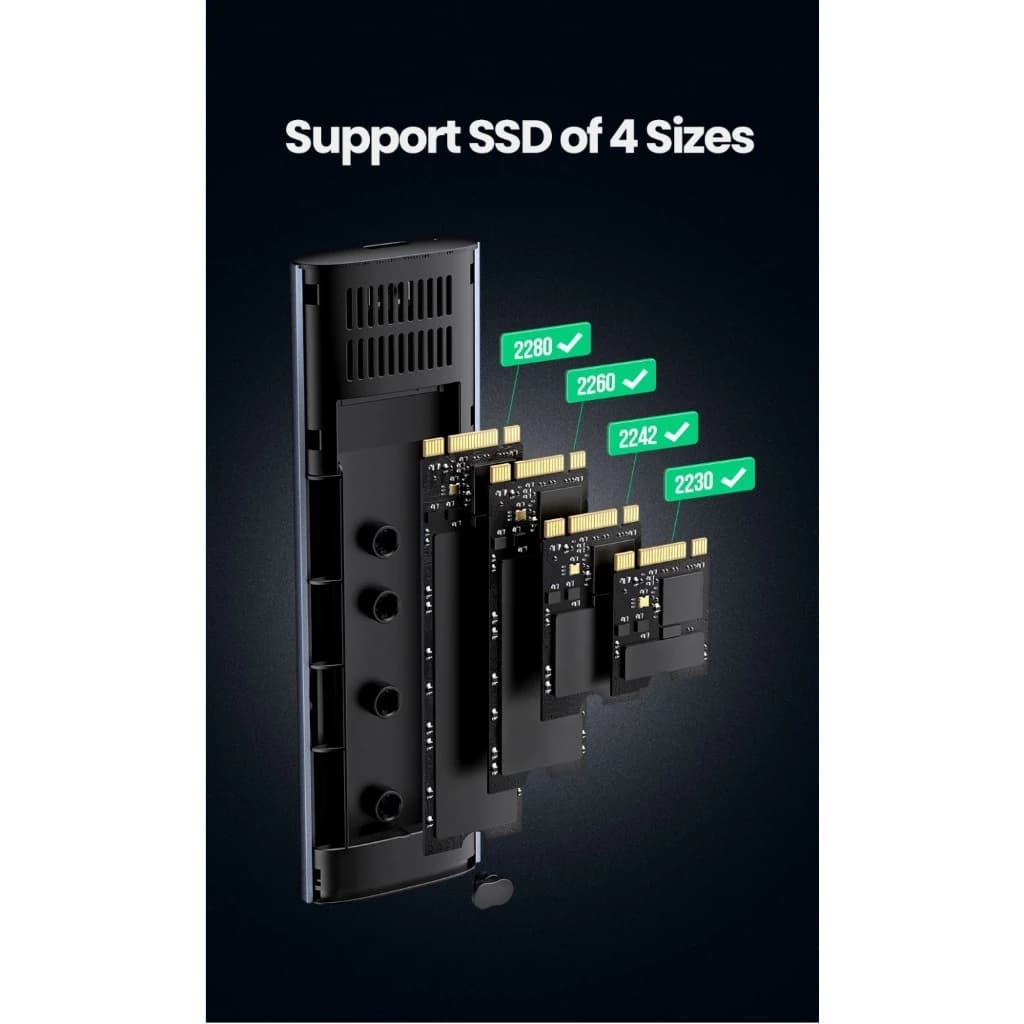 UGREEN ENCLOSURE SSD NVMe M.2 USB-C 50cm - (10902)