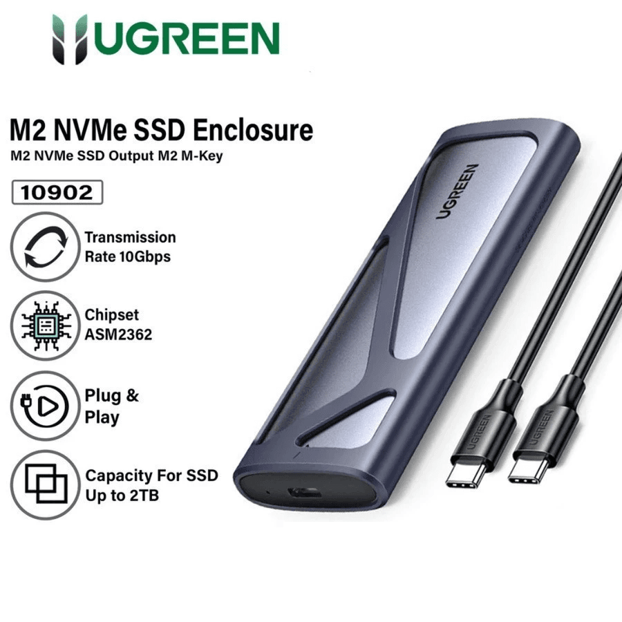 UGREEN ENCLOSURE SSD NVMe M.2 USB-C 50cm - (10902)