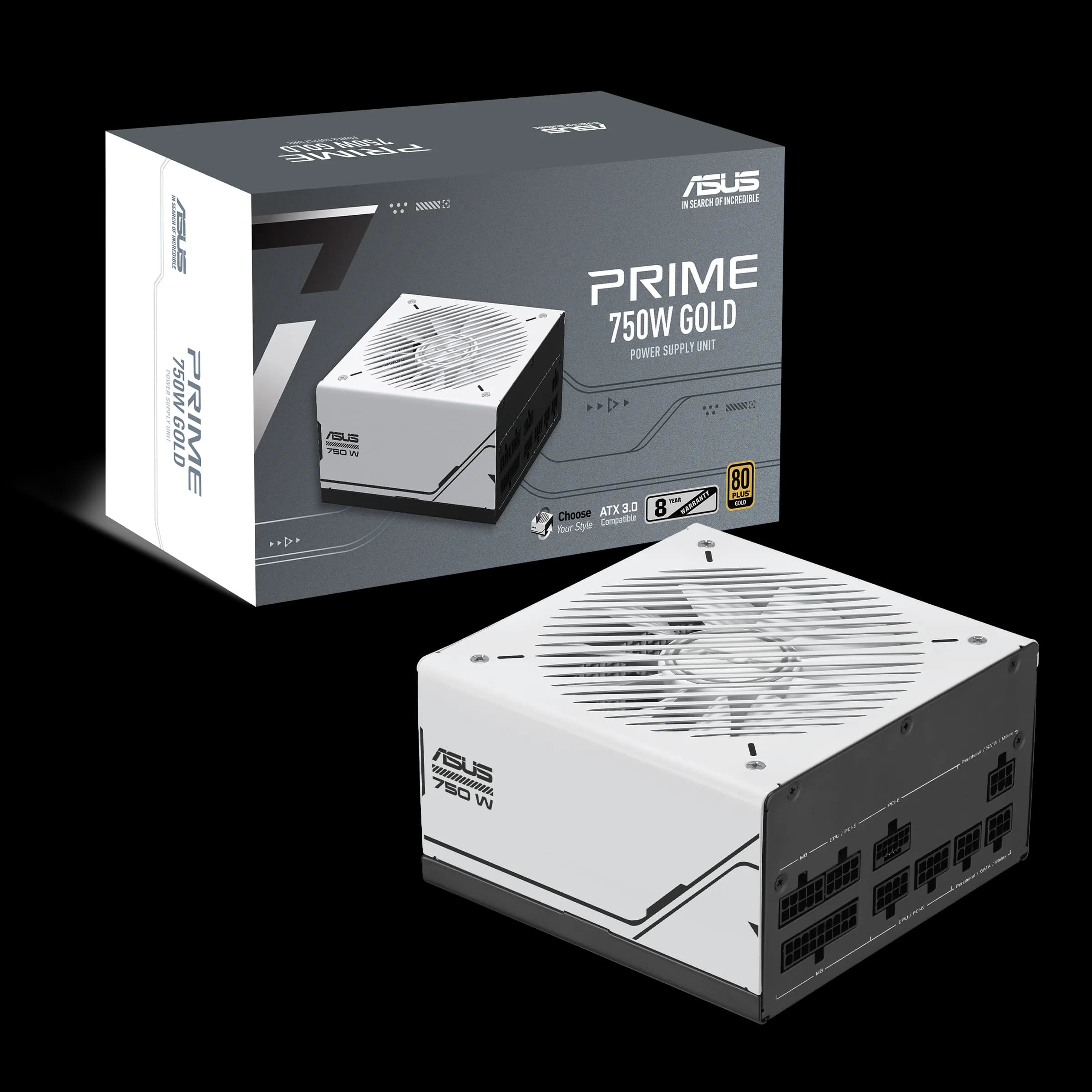 POWER SUPPLY ASUS PRIME AP-750G 750W 80+ GOLD - FULL MODULAR