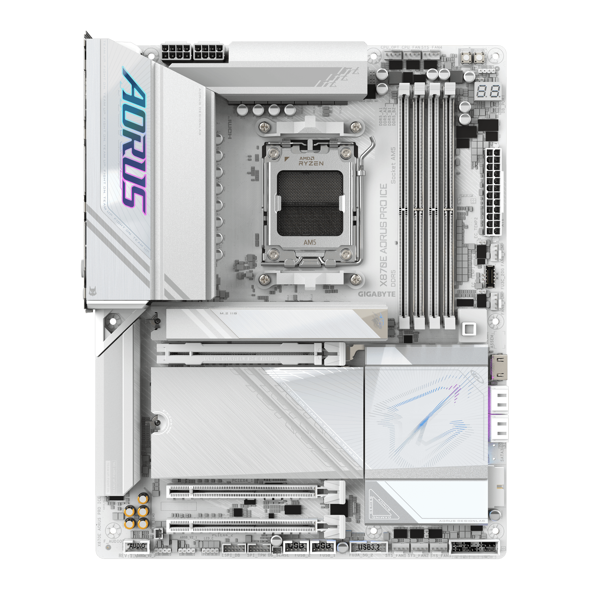 MOTHERBOARD GIGABYTE AORUS X870E PRO ICE AM5 DDR5 - ATX