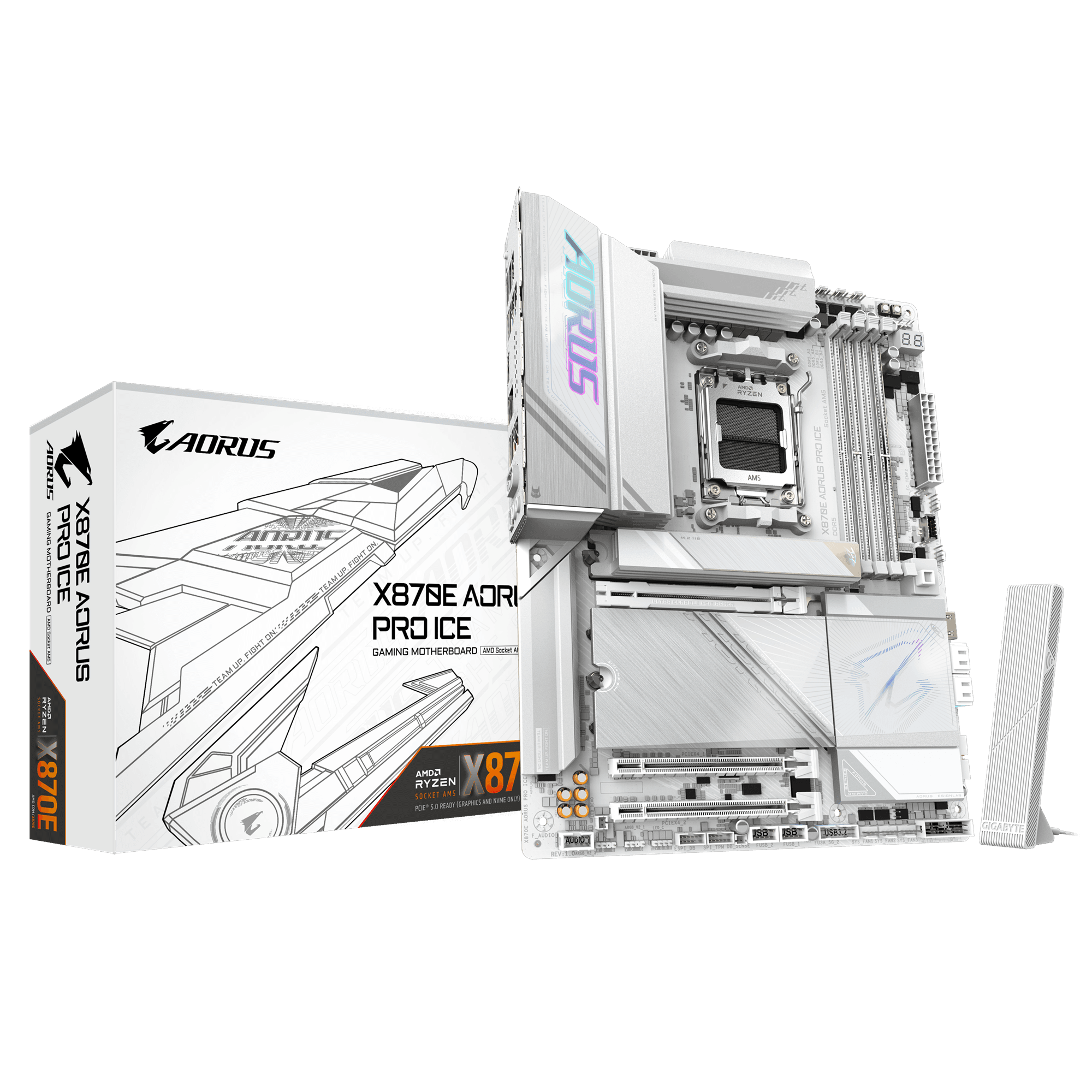 MOTHERBOARD GIGABYTE AORUS X870E PRO ICE AM5 DDR5 - ATX