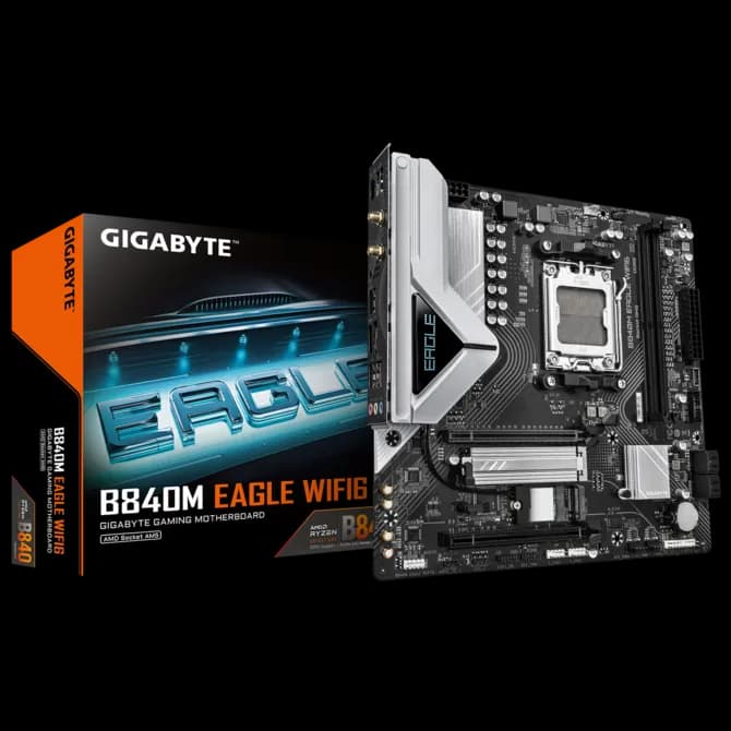 MOTHERBOARD GIGABYTE B840M EAGLE WIFI6 AM5 DDR5 - mATX