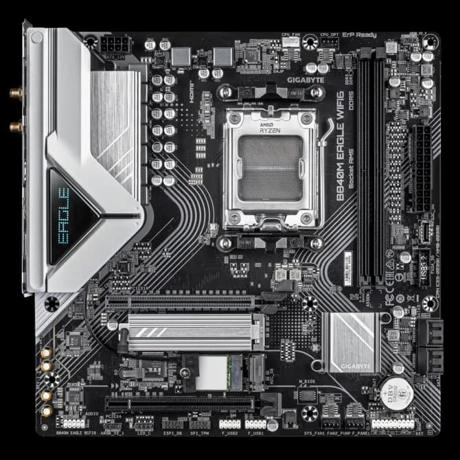 MOTHERBOARD GIGABYTE B840M EAGLE WIFI6 AM5 DDR5 - mATX