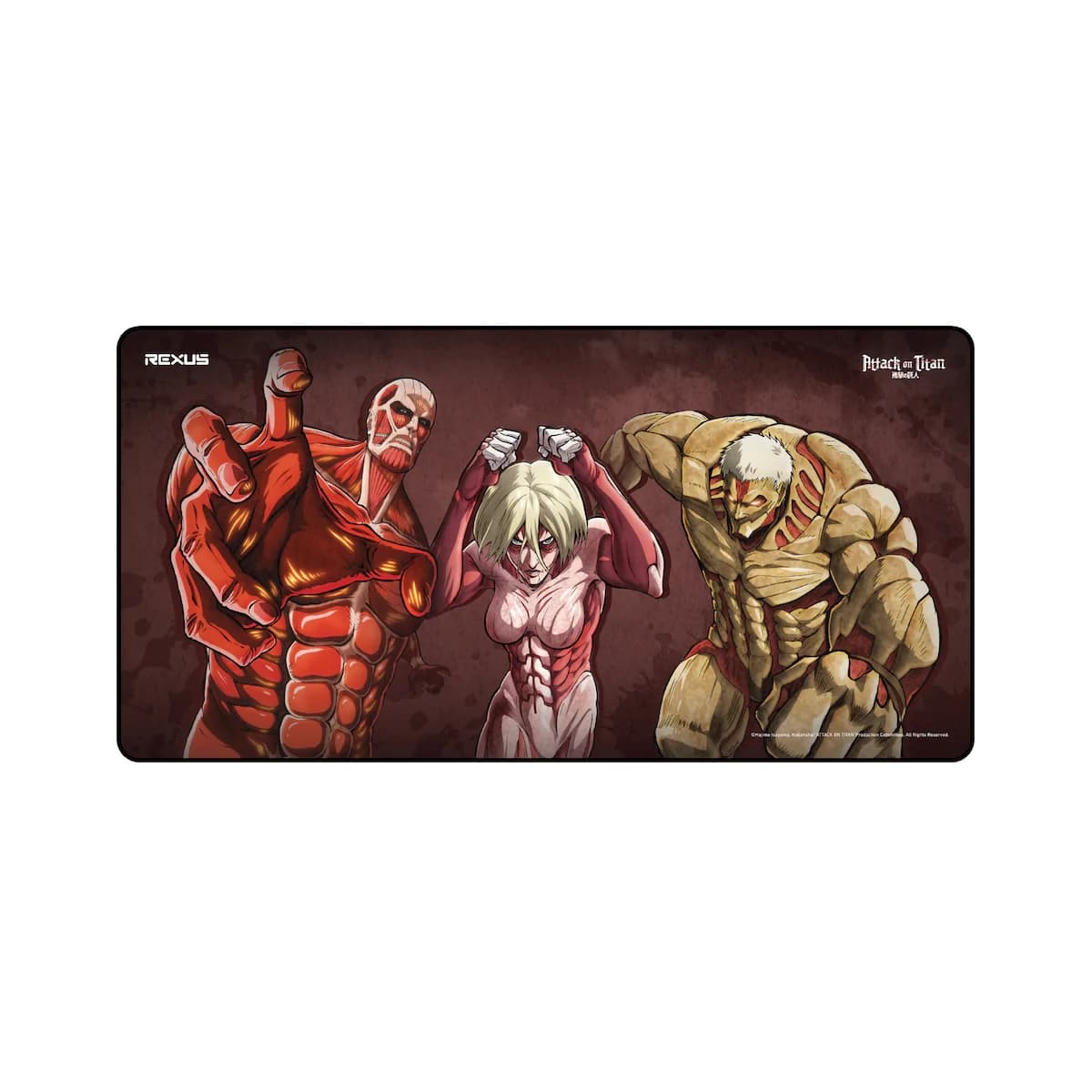 MOUSEPAD REXUS X ATTACK ON TITAN DESKMAT ANTI SLIP AOT SERIES EDITION - (RX-MP50 / RX-MP51 / RX-MP52)