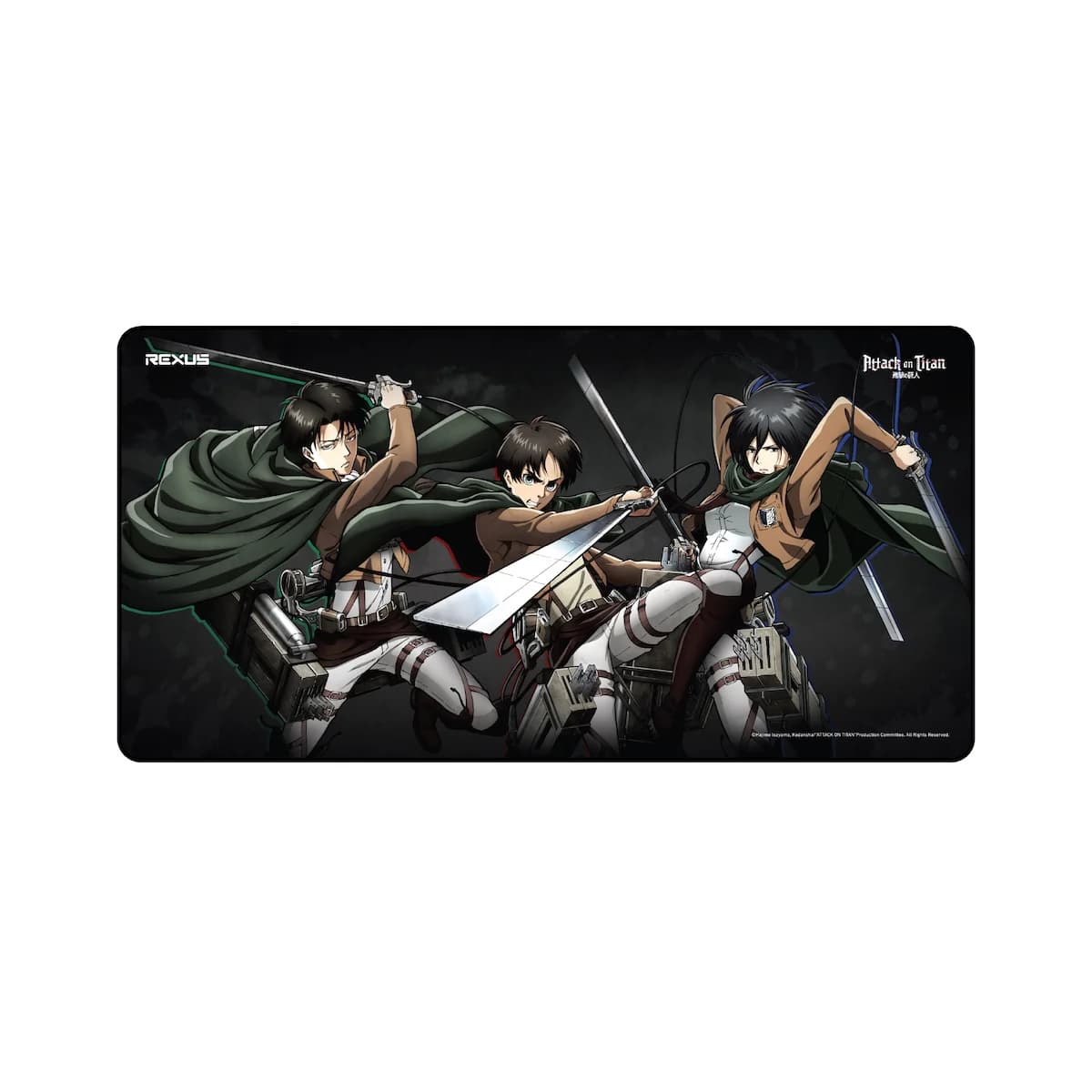 MOUSEPAD REXUS X ATTACK ON TITAN DESKMAT ANTI SLIP AOT SERIES EDITION - (RX-MP50 / RX-MP51 / RX-MP52)