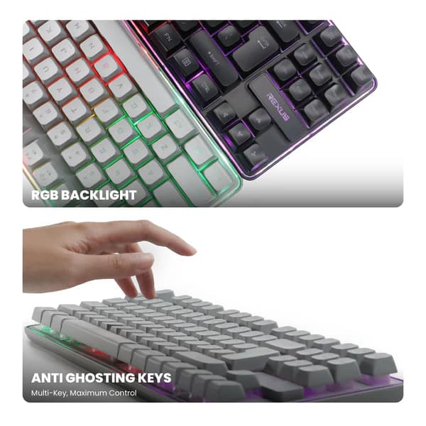 KEYBOARD REXUS K9L BATTLEFIRE MEMBRANCE RGB BACKLIGHT PLUG & PLAY