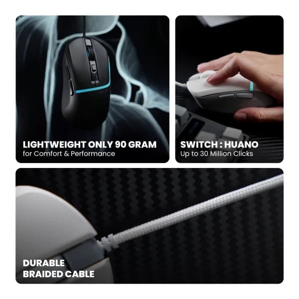 MOUSE REXUS XIERRA G15 GAMING WIRED DYNAMIC RGB 6400DPI