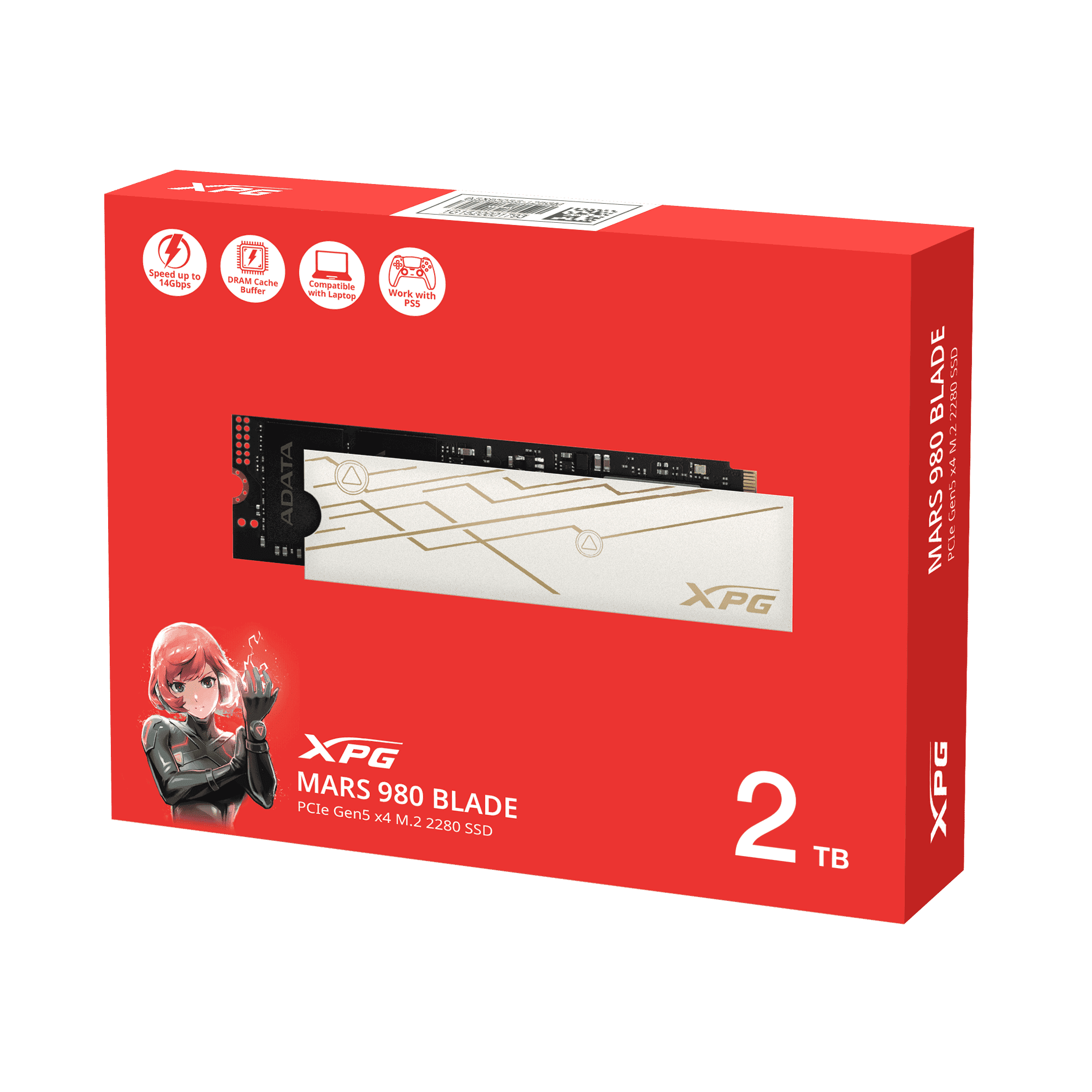 SSD NVME ADATA MARS 980 BLADE 2TB Gen 5.0