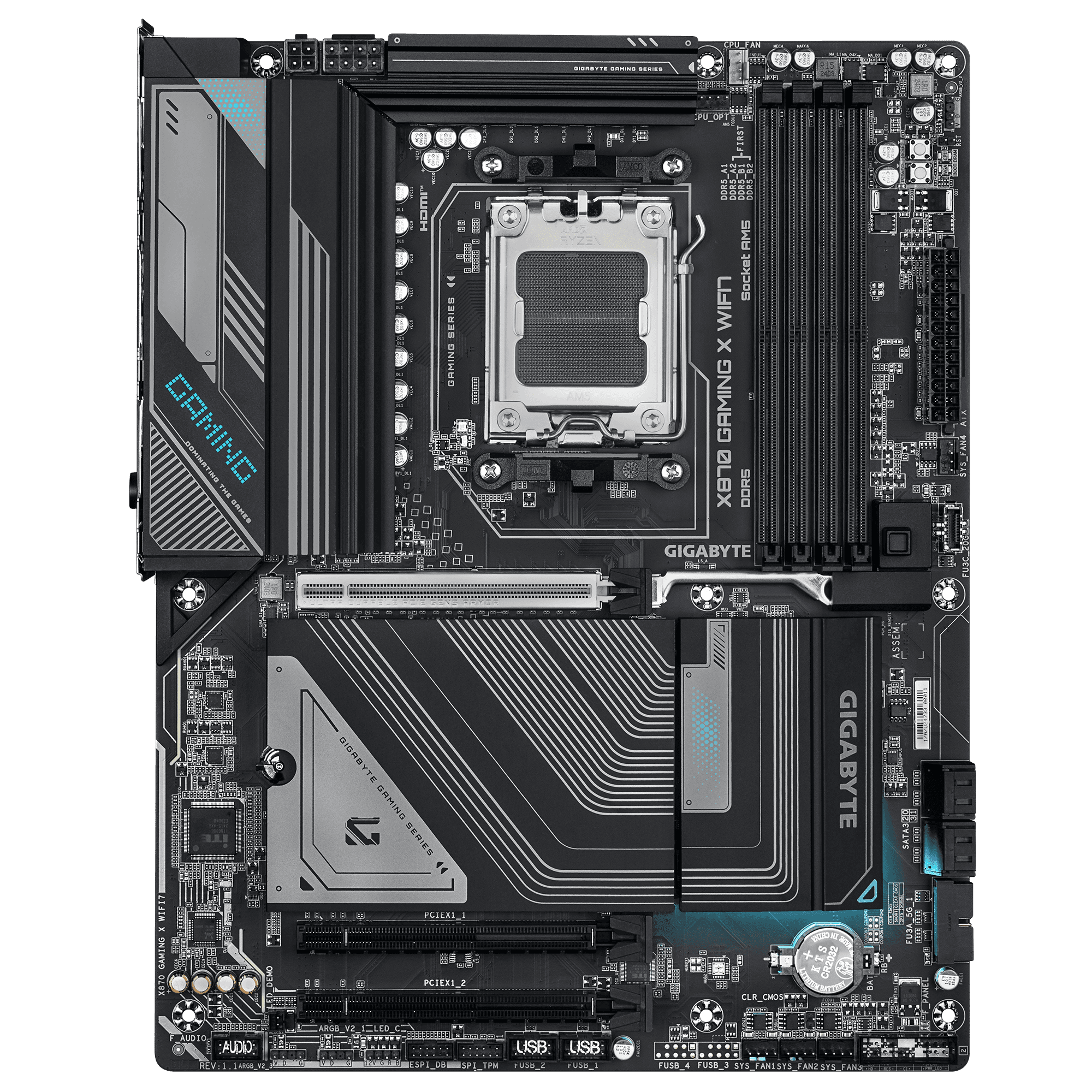 MOTHERBOARD GIGABYTE X870 GAMING X WIFI7 AM5 DDR5 - ATX