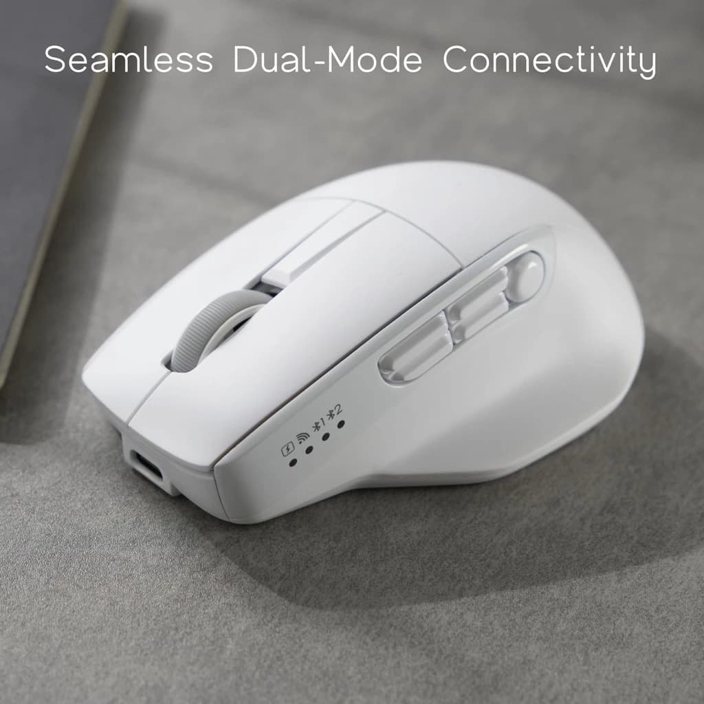 NIX PRISMIC MOUSE OME-119 WIRELESS BLUETOOTH DUAL MODE SILENT CLICK 9 ADJUSTABLE BUTTON
