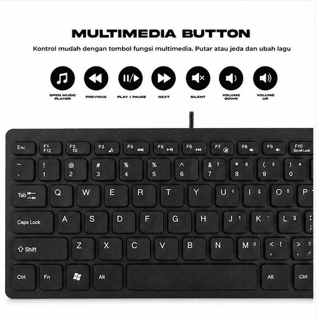 KEYBOARD MTECH MINI MT-08 BLACK