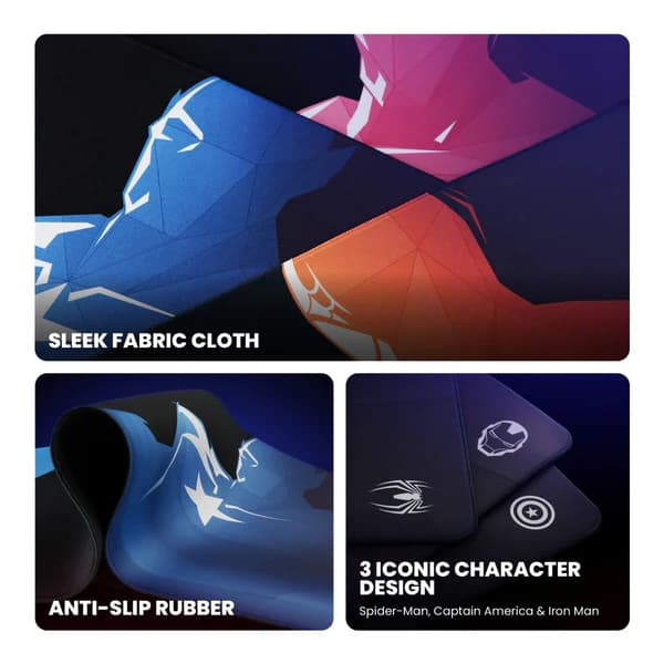 MOUSEPAD REXUS X DAXA MARVEL DESKMAT ANTI SLIP MARVEL EDITION 80x40cm – (RX-MM50 / RX-MM51 / RX-MM52)