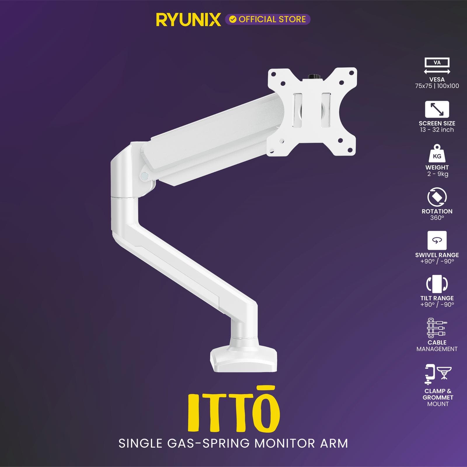 NEW BRACKET RYUNIX ITTO MAX1 (RY-ACC MAX1)