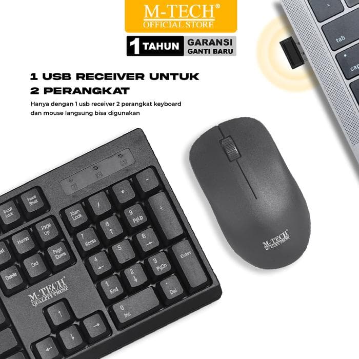 SET COMBO MTECH STK-04 2IN1 BLACK