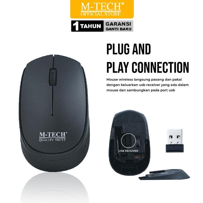 MOUSE MTECH SY-7030 1200DPI BLACK/WHITE/PINK