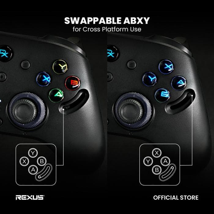 GAMEPAD REXUS DAXA EZOTH AX10 + CHARGING DOCK