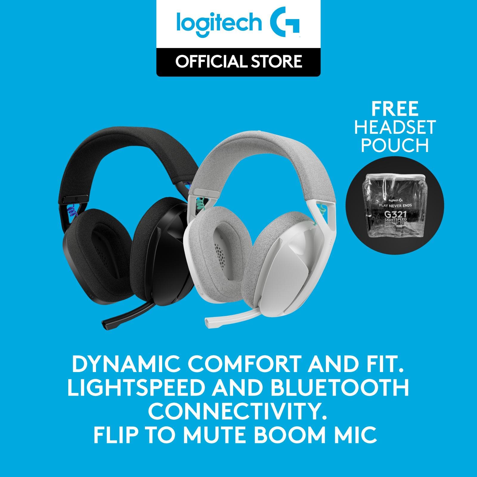 HEADSET LOGITECH G321 981-001564 - BLACK/WHITE