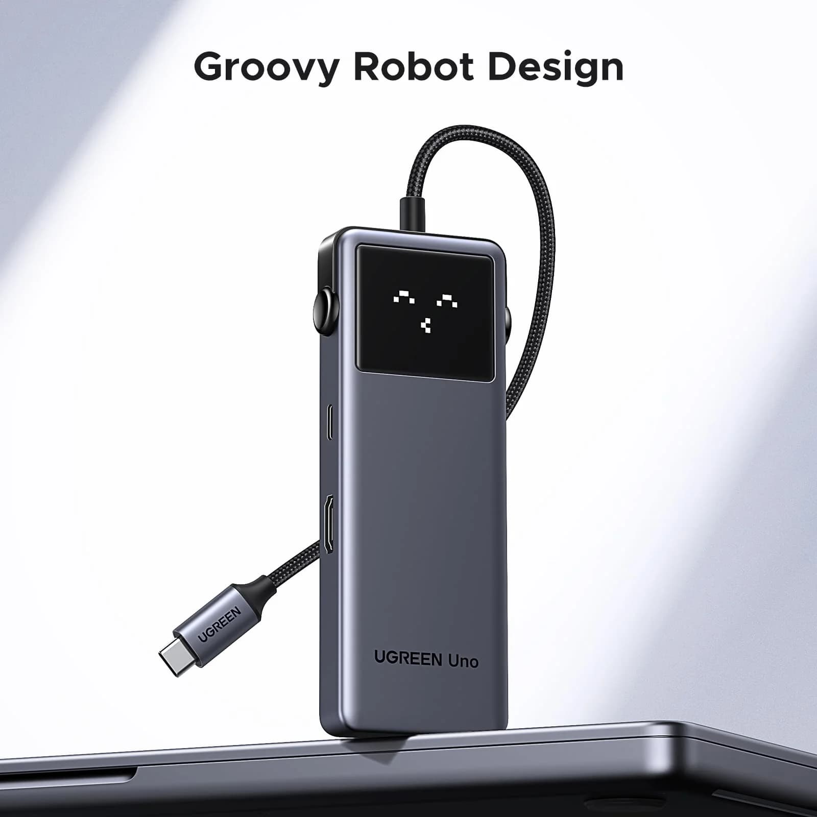 UGREEN USB HUB UNO 6 in 1 GRAY (35998)