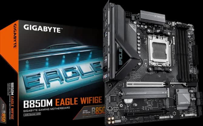 MOTHERBOARD GIGABYTE B850M EAGLE WIFI6E AM5 DDR5 - mATX