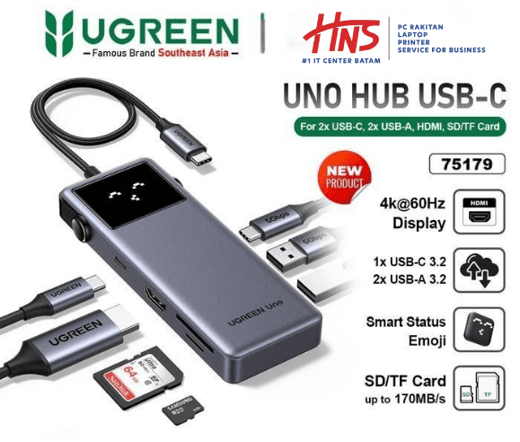 UGREEN USB HUB UNO 7 IN 1 (75179)