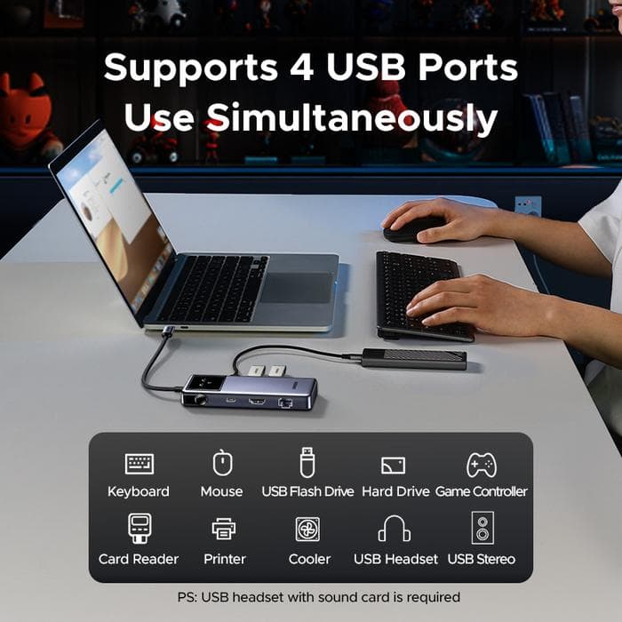 UGREEN USB HUB UNO 7 IN 1 (75179)