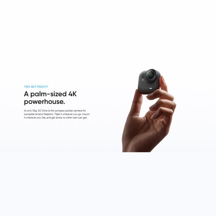 Insta360 GO Ultra Action Camera 4K UltraHD Kamera Kecil Waterproof - GO Ultra