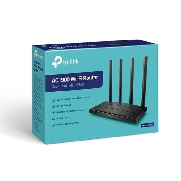 TP-LINK ARCHER C80 AC1900 WIRELESS ROUTER