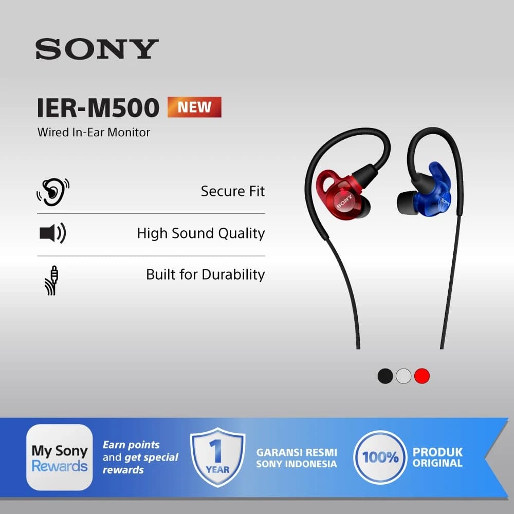 EARPHONE IEM SONY IER-M500 Wired In-Ear Monitor/ Professional Audio / IER-M500