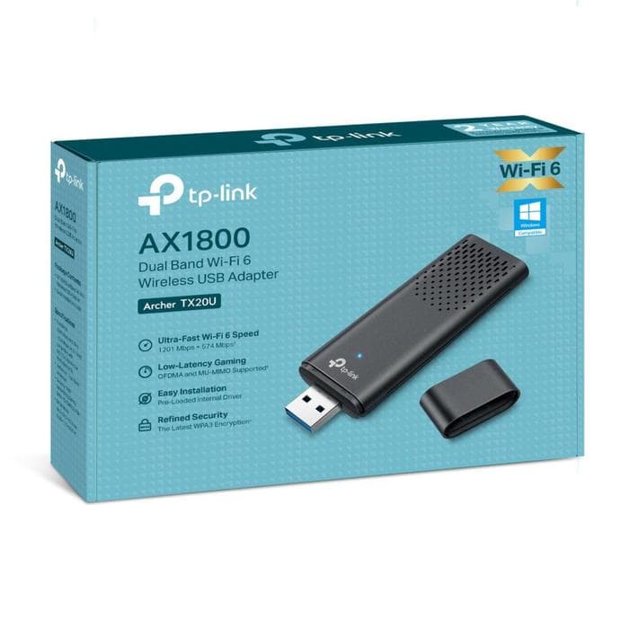 TP-LINK ARCHER TX20U AX1800 WI-FI 6 USB ADAPTER